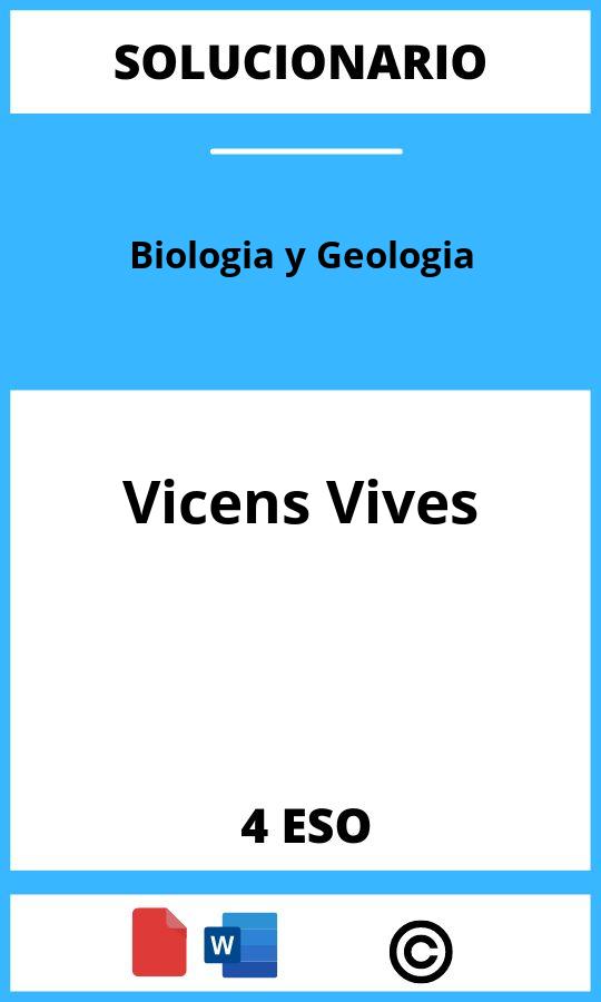 Solucionario Biologia y Geologia 4 ESO Vicens Vives