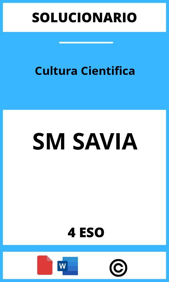 Solucionario Cultura Cientifica 4 ESO SM SAVIA