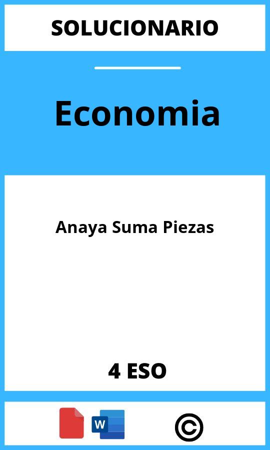 Solucionario Economia 4 ESO Anaya Suma Piezas