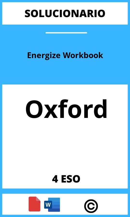 Solucionario Energize Workbook 4 ESO Oxford