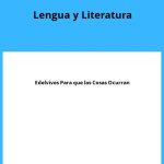 Solucionario Lengua y Literatura 4 ESO Edelvives Para que las Cosas Ocurran PDF