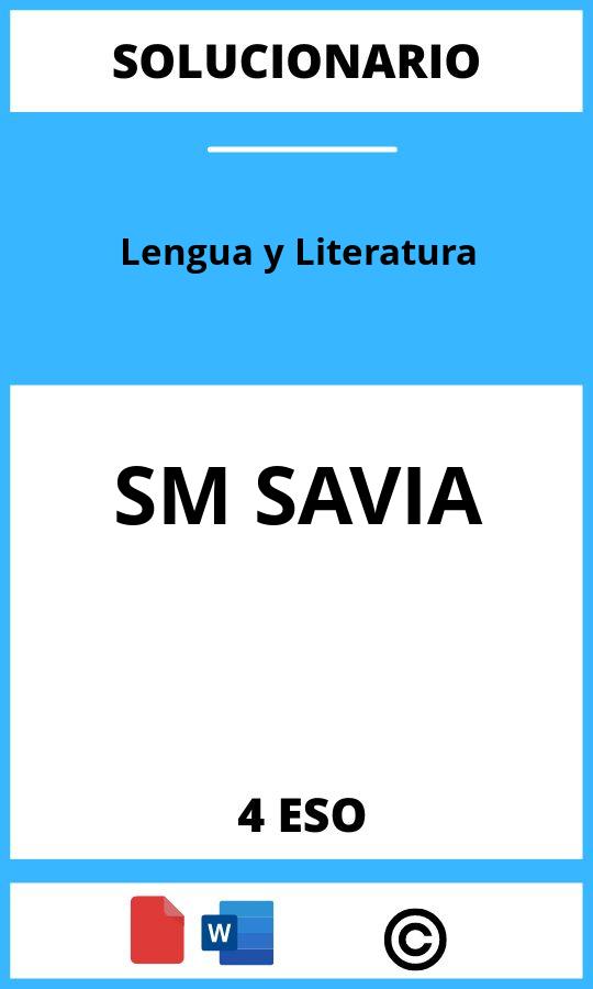 Solucionario Lengua y Literatura 4 ESO SM SAVIA