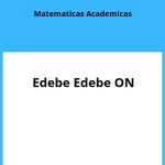 Solucionario Matematicas Academicas 4 ESO Edebe Edebe ON PDF